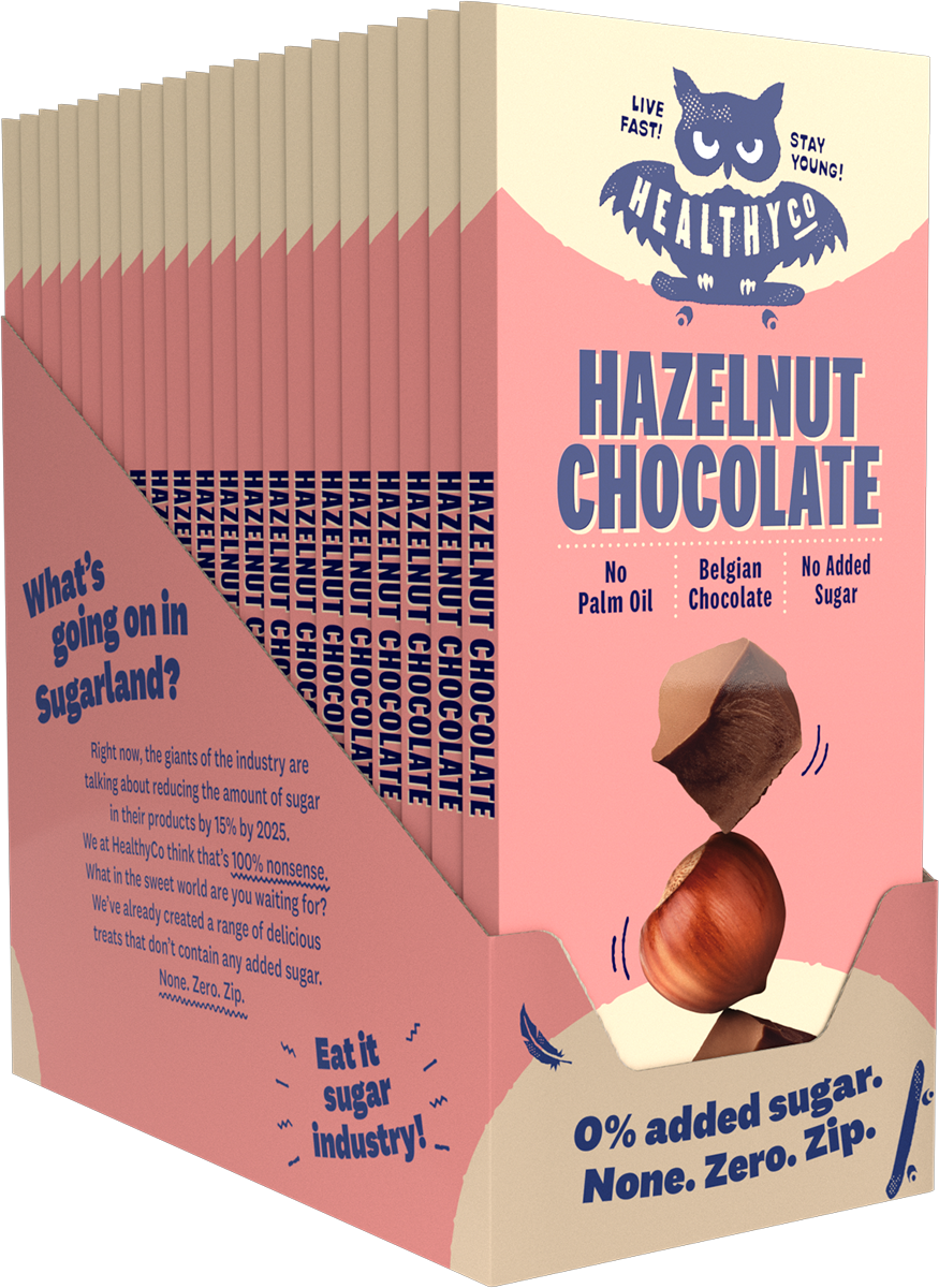 <tc>HealthyCo</tc> čokolada s lješnjacima 100 grama - bez dodanog šećera i palminog ulja