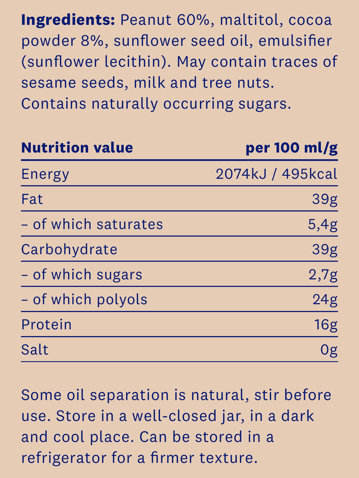 <tc>HealthyCo</tc> Čokoladni maslac od kikirikija 350 g.