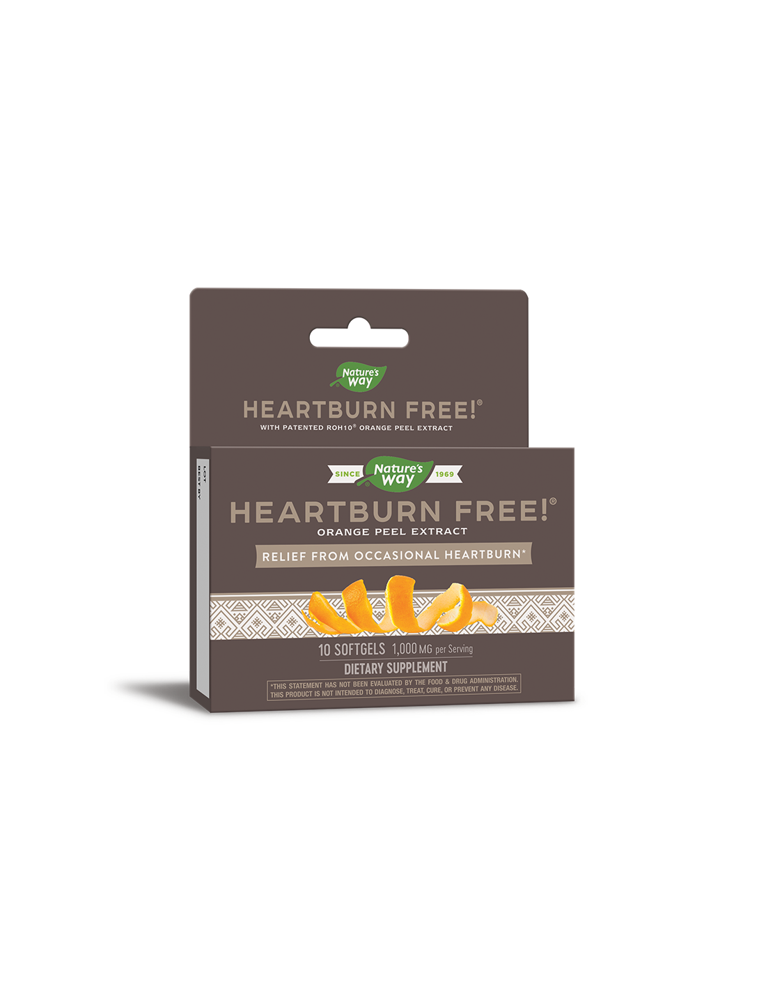Biljni ekstrakt naranče protiv žgaravice - Heartburn Free!, 10 mekih kapsula Nature's Way