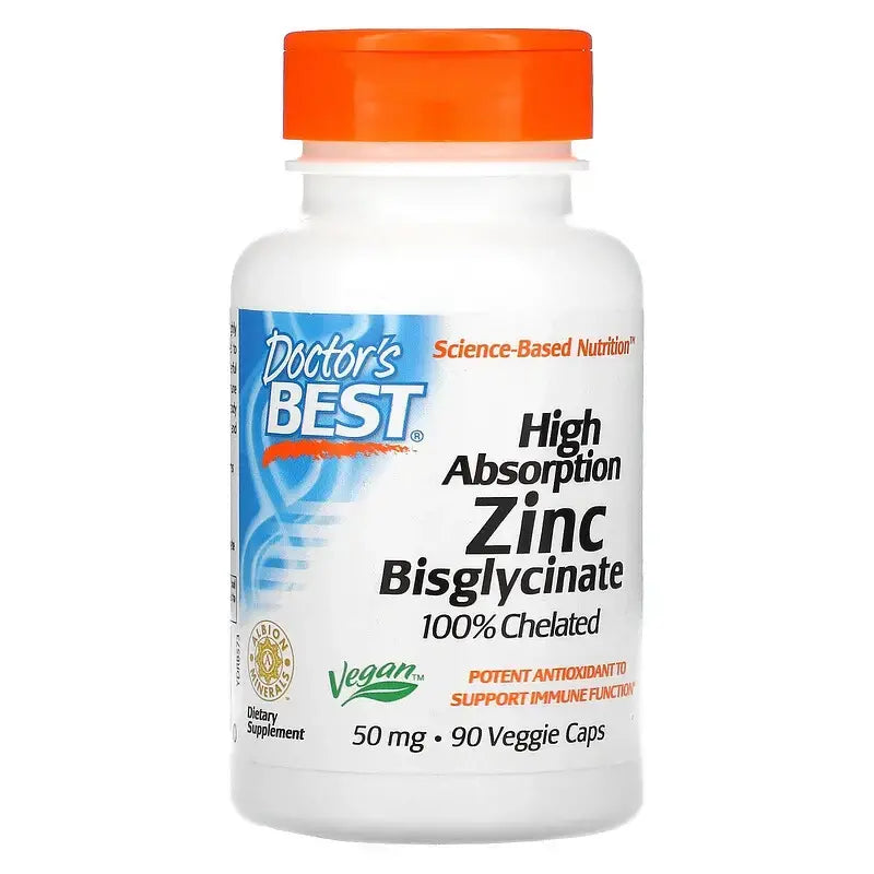 Cinkov bisglicinat visoke apsorpcije 50 mg, tablete x 90, <tc>Doctor's Best</tc>