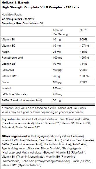 Visoka čvrstoća | Complete Vit B Complex - 120 tableta