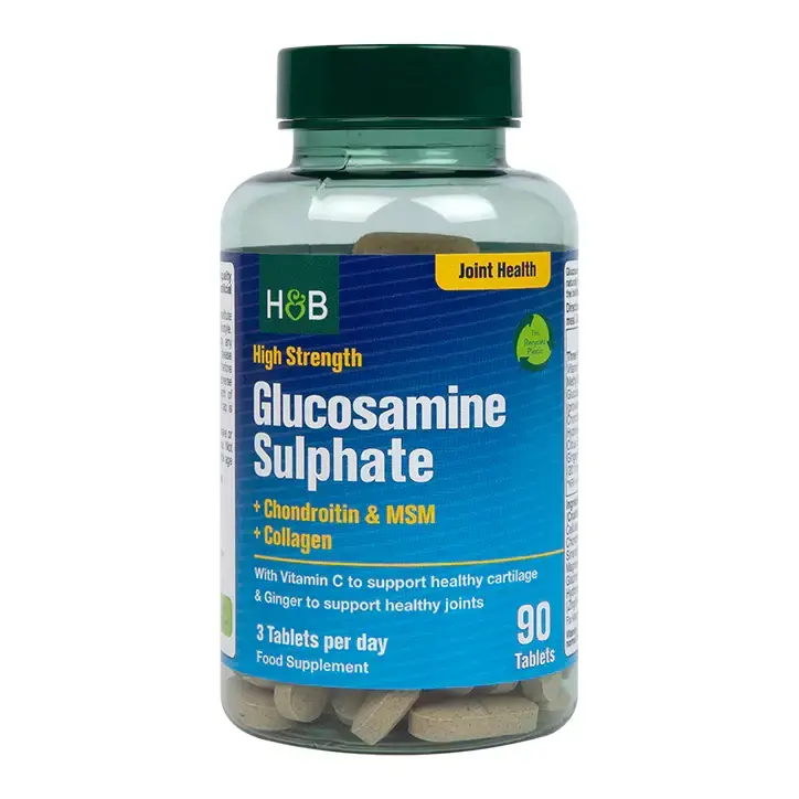 Glukozamin sulfat visoke snage | S hondroitinom, MSM-om i kolagenom - 90 tableta