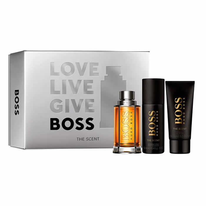 <tc>HUGO BOSS</tc> The Scent toaletna voda u spreju 100 ml set od 3 komada