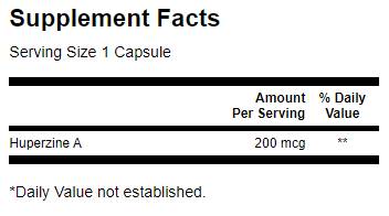 Huperzin A 200 mcg - 30 kapsula