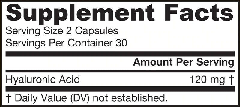 Hijaluronska kiselina 120 mg - Hijaluronska kiselina 60 kapsula