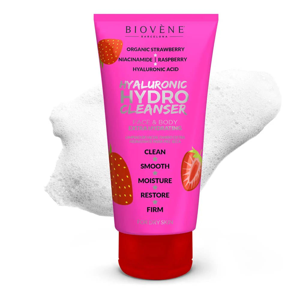 Hydro Cleanser HA – Hydrating face and body wash gel with hyaluronic acid 200 ml - Nutra Best Europe