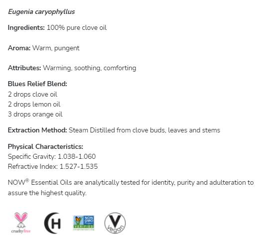 Ulje klinčića | 100% čista Eugenia caryophyllus - 30 ml