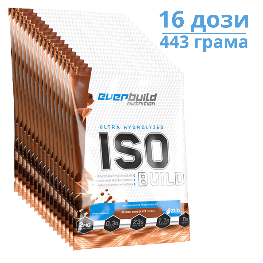 ISO BUILD Izolat proteina 0,443 kg /16 pojedinačnih doza/