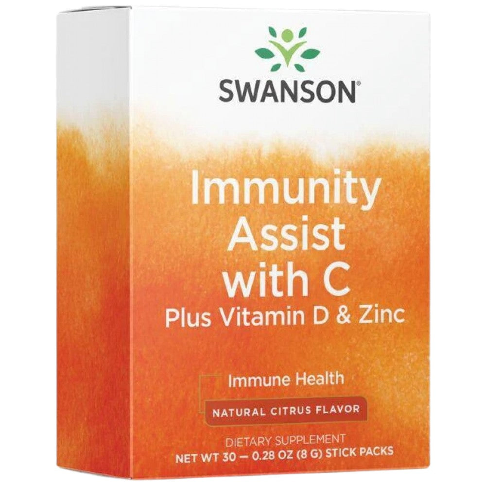 Pomoć za imunitet s C plus vitaminom D i cinkom | Okus citrusa 30 pakiranja