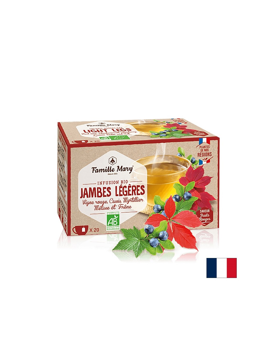 Infusion bio jambes legeres/ Čaj za venski sustav, 20 filter vrećica