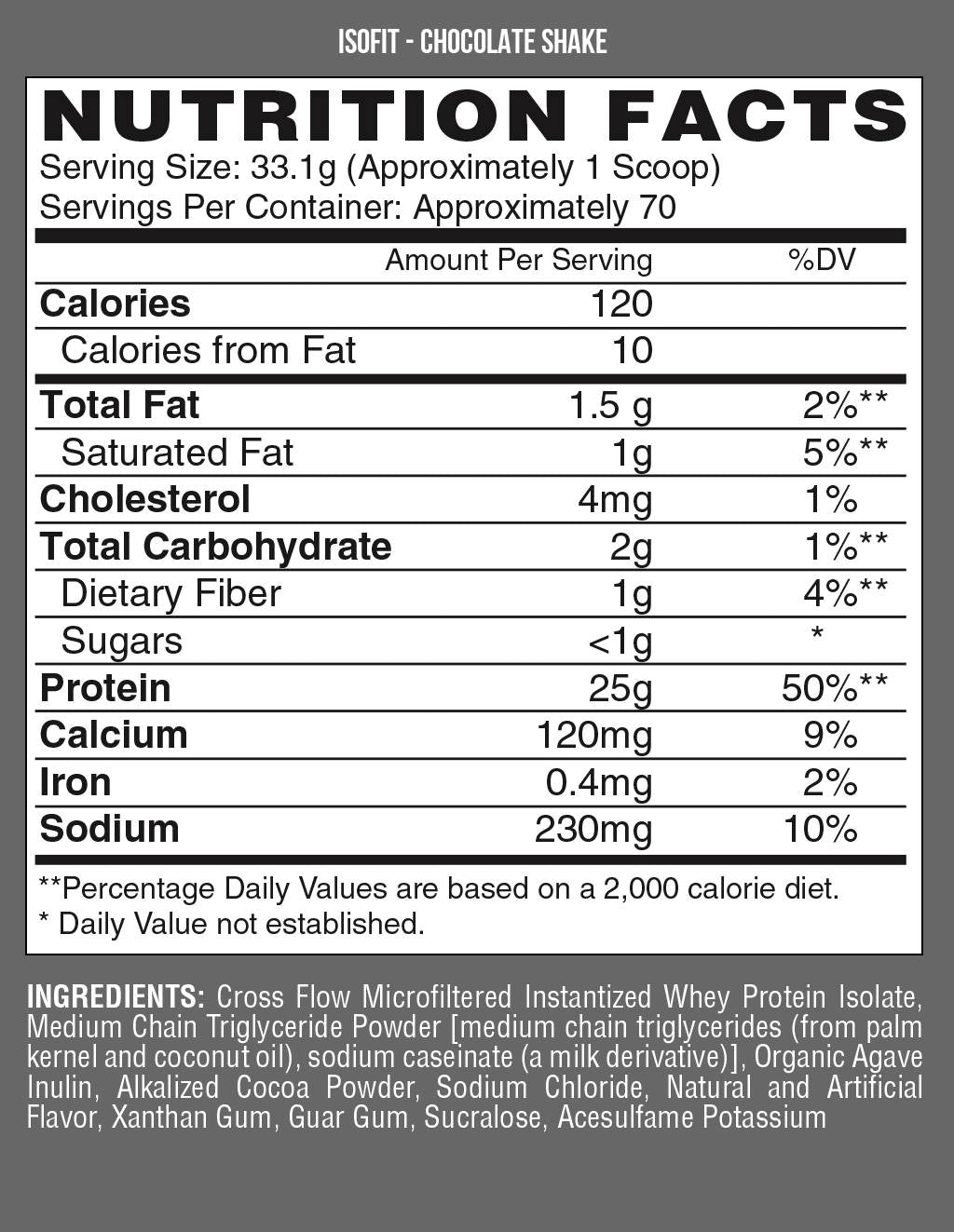IsoFit/Premium Dessert Isolate - 2272 grama