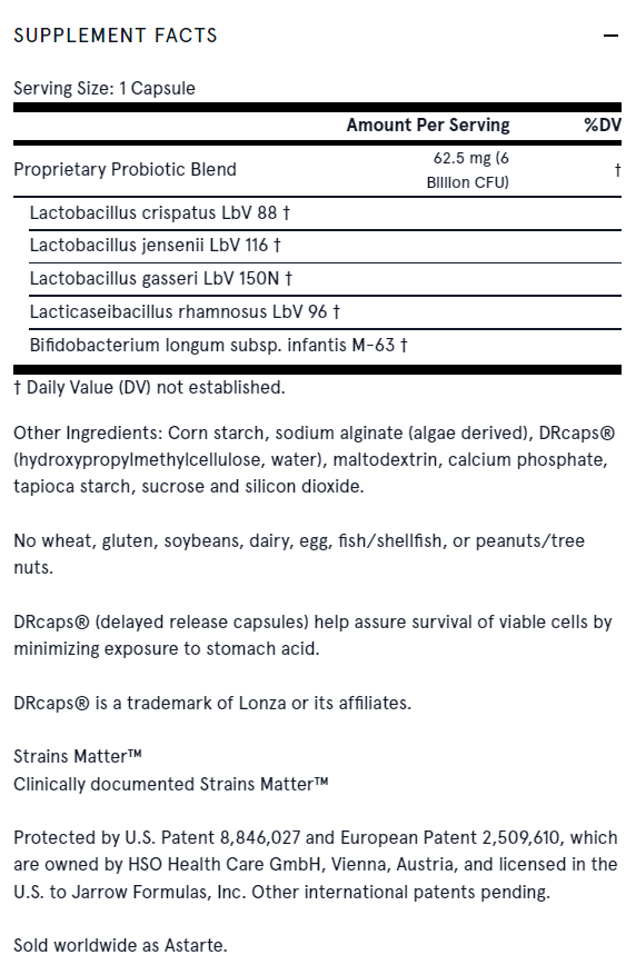 Jarro-Dophilus Prenatal 6 B. - Probiotik za trudnice - 30 kapsula