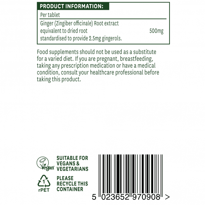 Korijen đumbira 500 mg 90 tableta NaturesAid