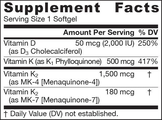 K-Right - Vitamin K Complex - Vitamin K - 60 softgels