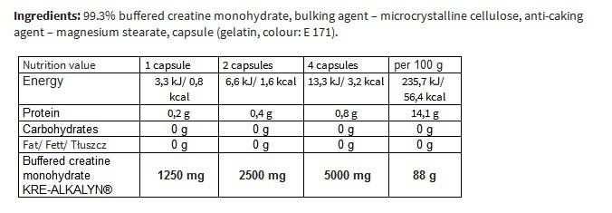 Kre-Alkalyn 2500 - 30 kapsula