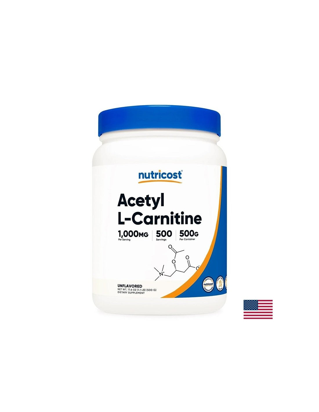 Sagorijevanje masti i mišićna snaga - Acetil L-karnitin, 1000 mg x 500 g, prah