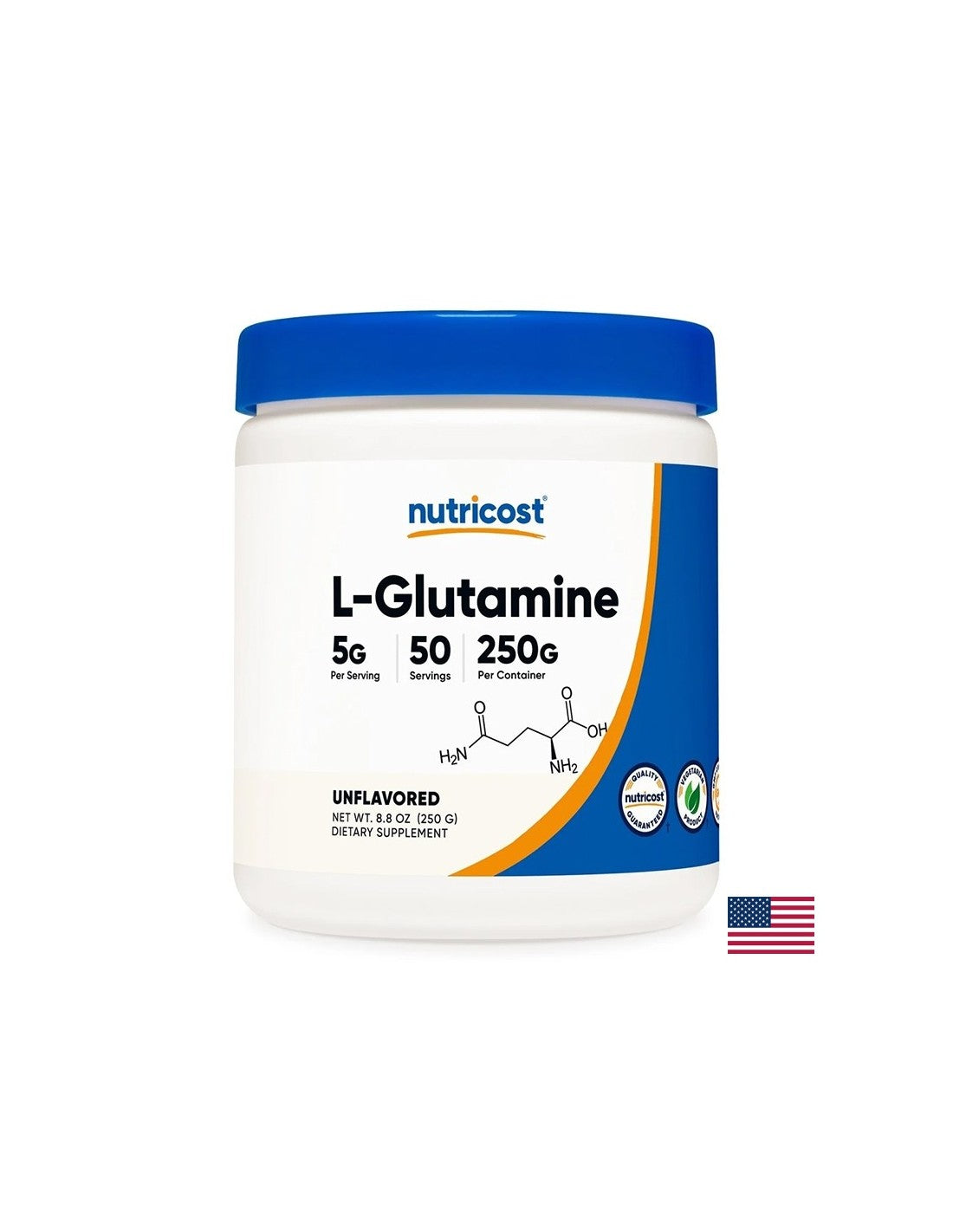 Za podršku radu mišića i crijeva - L-Glutamin, 5 g x 250 g praha