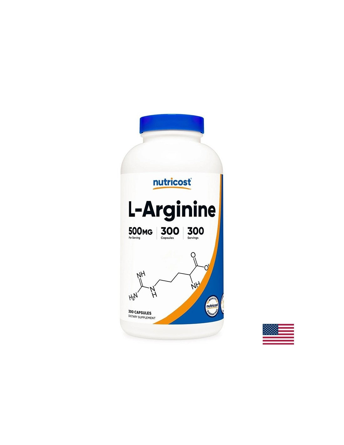 Energija i mišićna masa - L-Arginin, 500 mg x 300 kapsula