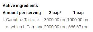 L-Carnitine 3000 Caps - 120 kapsula