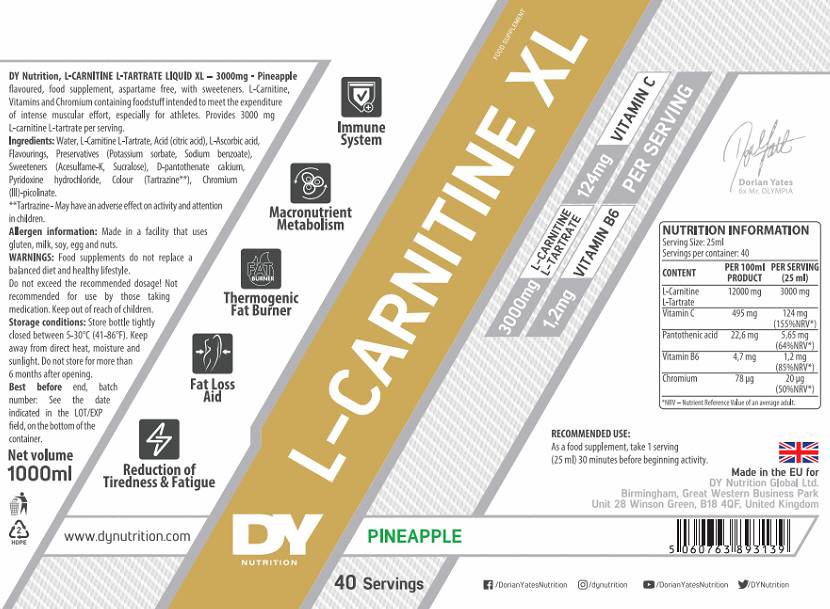 L-Carnitine XL tekućina - 1000 ml