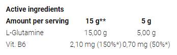 L-glutamin u prahu | Mikronizirani glutamin s vit. B6 - 450 grama
