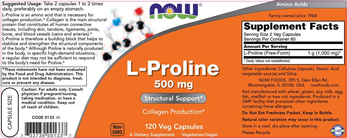 L-prolin - 120 kapsula