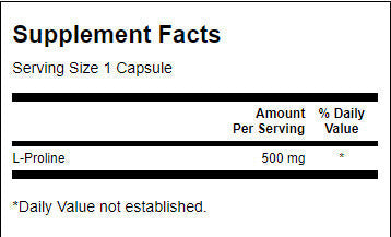 L-prolin 500 mg - 100 kapsula