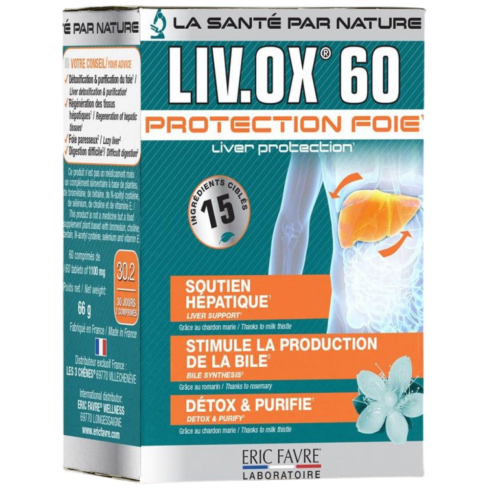 LIV.OX® 60 | Formula za detoksikaciju i zaštitu jetre 60 tableta
