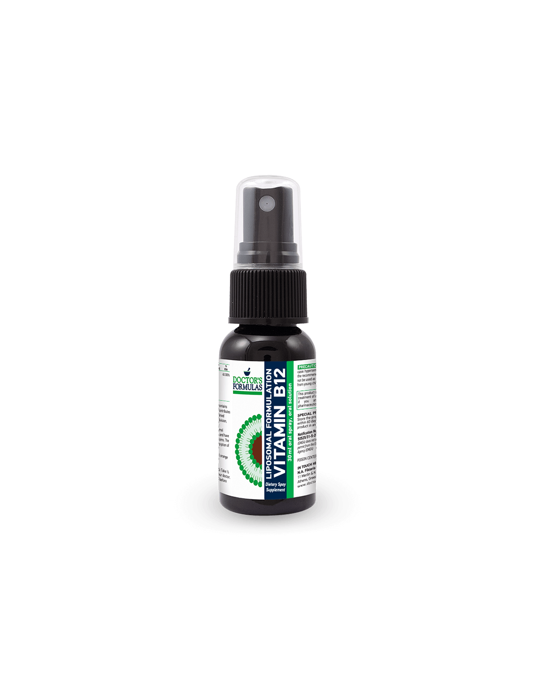 Liposomska formula B12/Vitamin B12, sprej za usta od 30 ml Doctor's Formulas