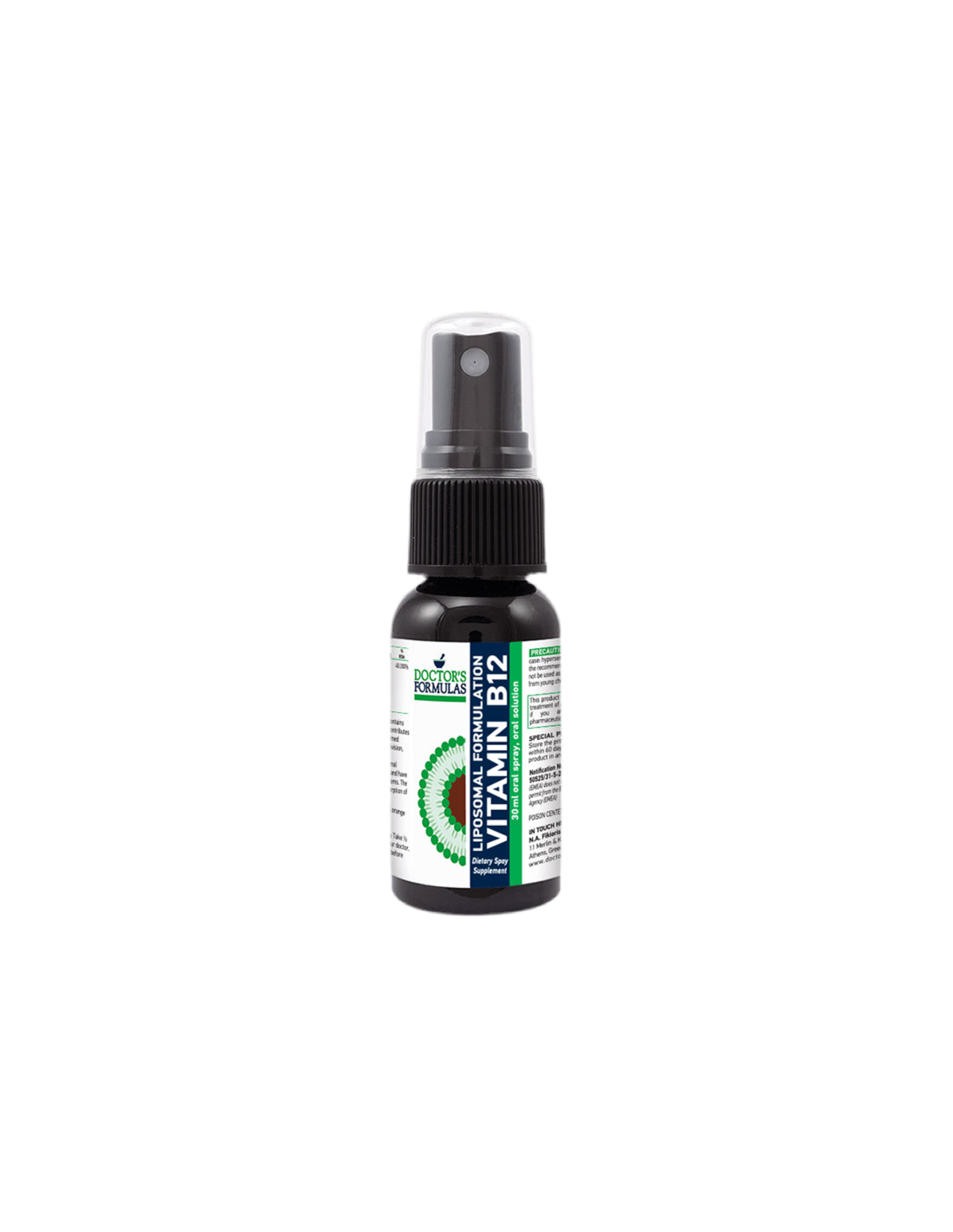 Liposomska formula B12/Vitamin B12, sprej za usta od 30 ml Doctor's Formulas