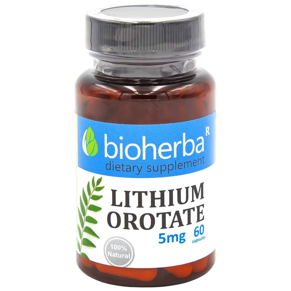 Litijev orotat 5 mg 60 kapsula