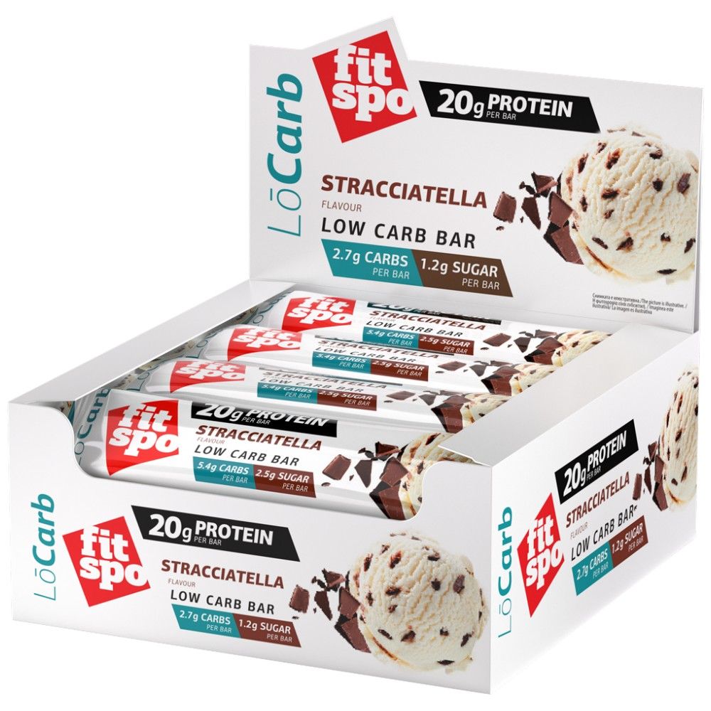 Proteinske pločice s niskim udjelom ugljikohidrata | Keto friendly Stracciatella x 60 grama
