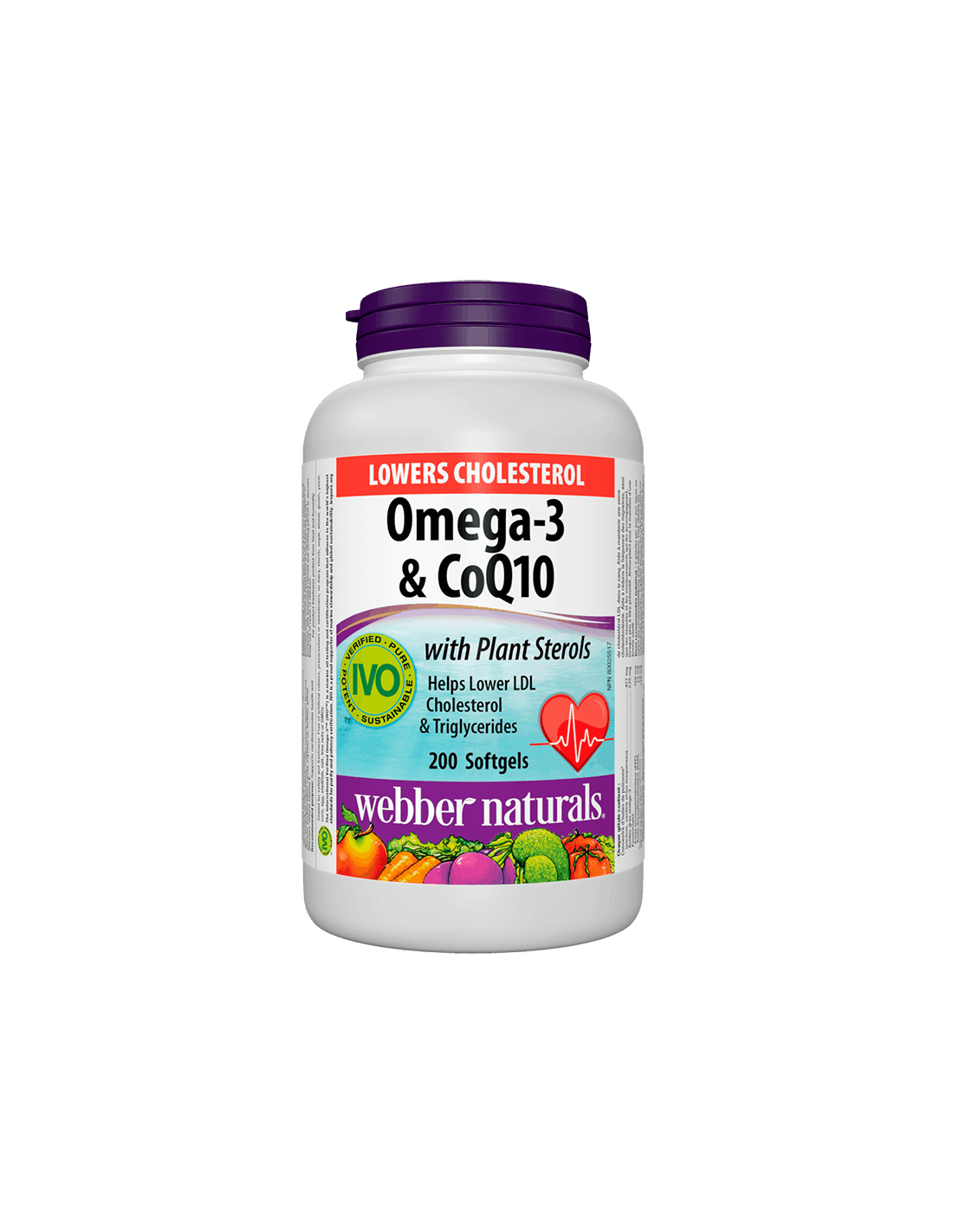 Snižava kolesterol omega-3 & CoQ10+biljni steroli/omega-3 s koenzimom Q10 i fitosterolima x 200 mekih kapsula