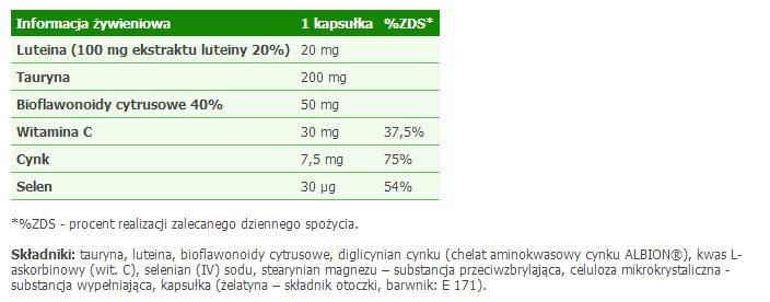 Lutein Bio Complex - 30 kapsula
