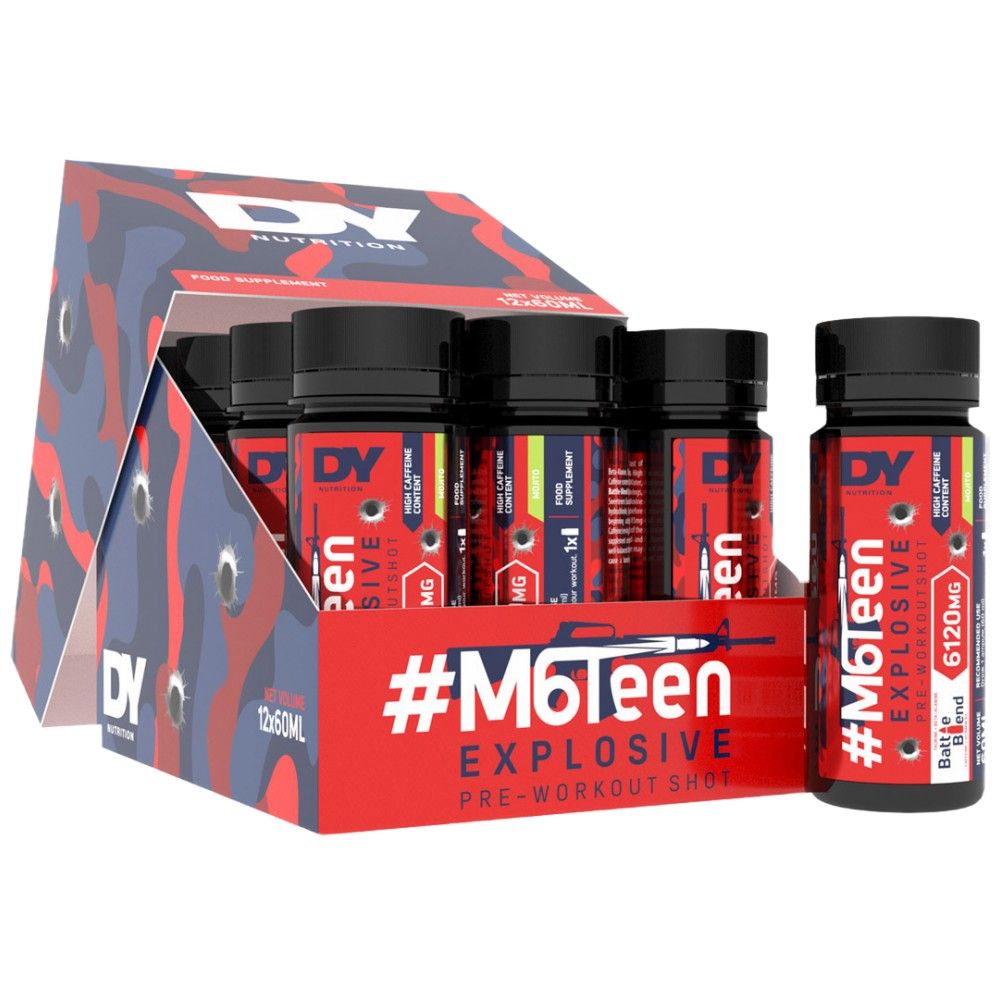 M6Teen Explosive/Pre-Workout Shot - 12 x 60 ml