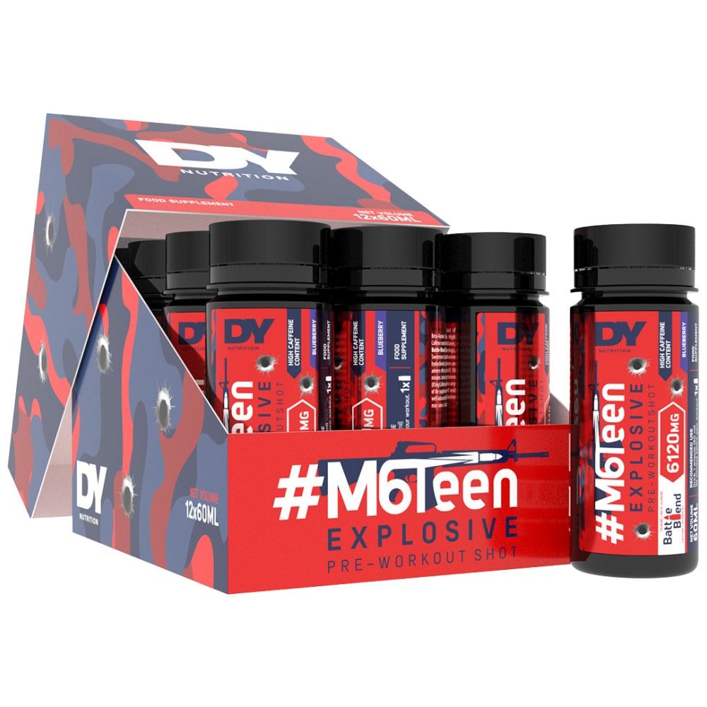 M6Teen Explosive/Pre-Workout Shot - 12 x 60 ml