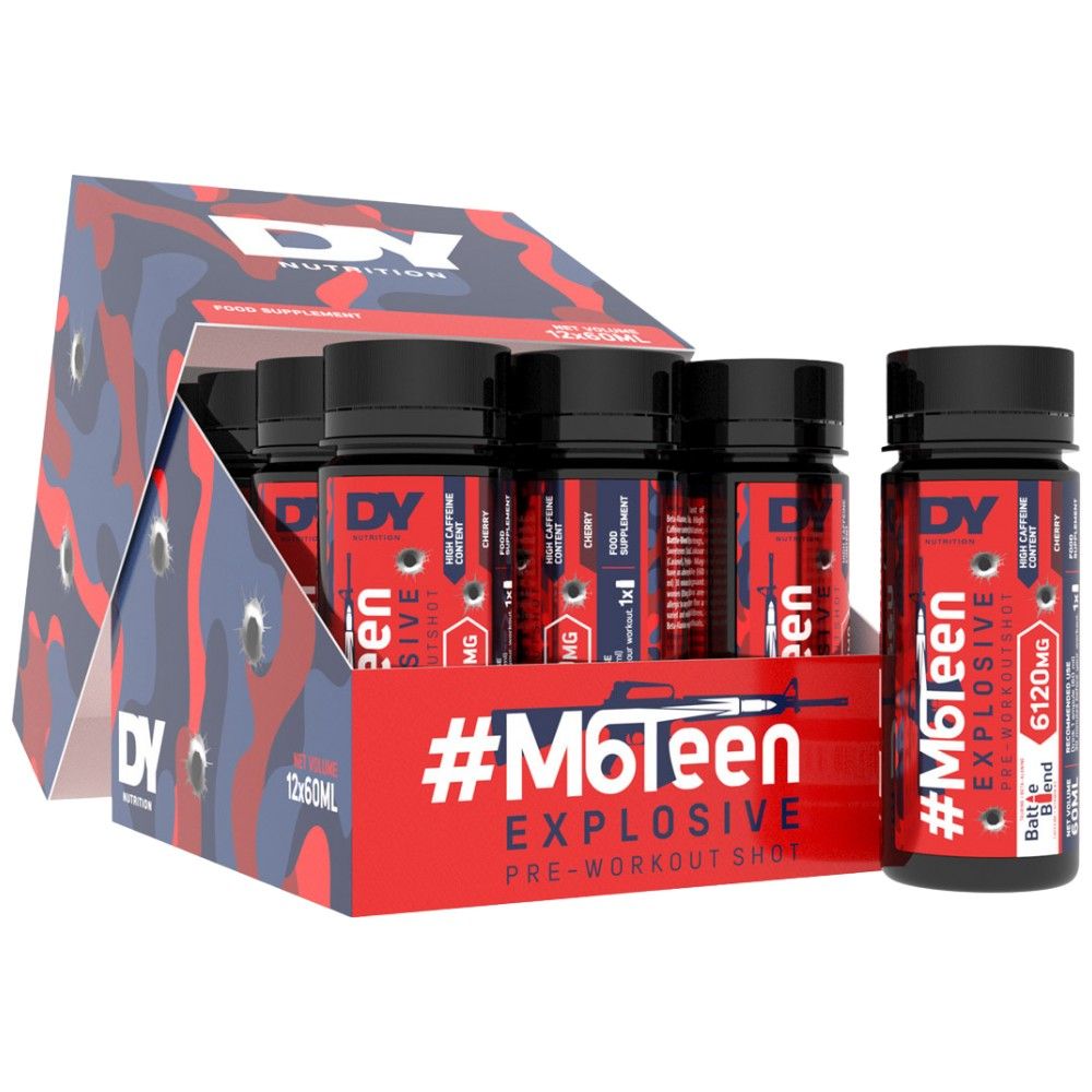 M6Teen Explosive/Pre-Workout Shot - 12 x 60 ml
