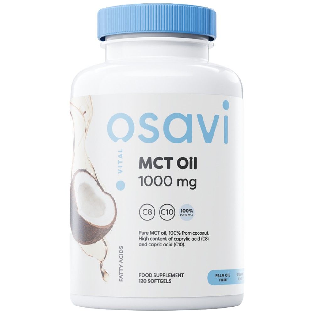 MCT ulje 1000 mg | C8 + C10 - 180 mekih gelova
