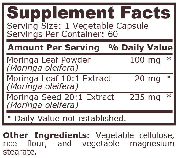 <tc>Pure Nutrition</tc> - MORINGA COMPLEX - 60 biljnih kapsula
