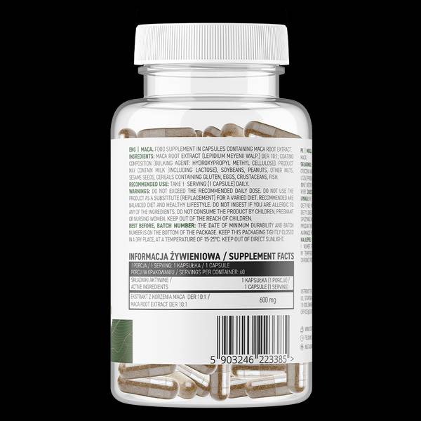 Maca 600 mg/Vege 60 kapsula