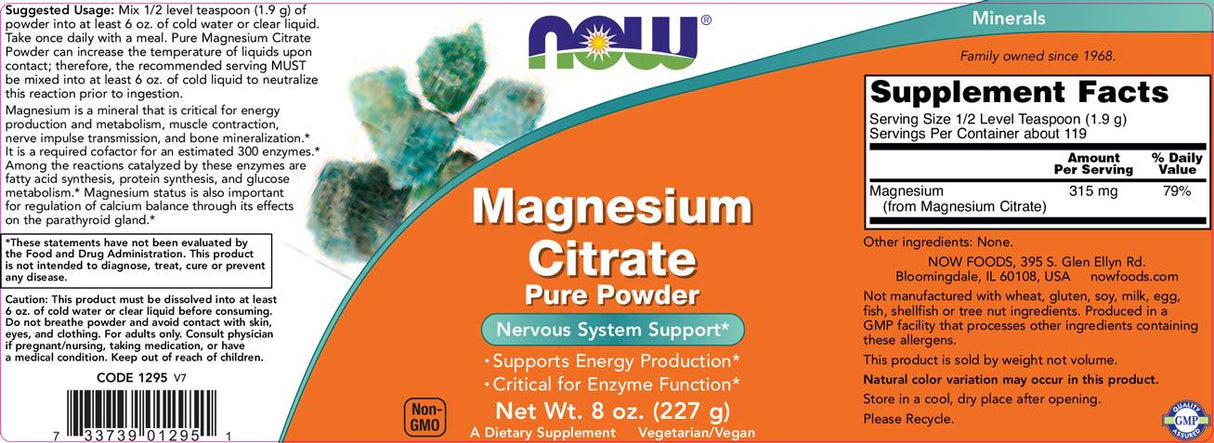Magnezijev citrat u prahu - 227 grama