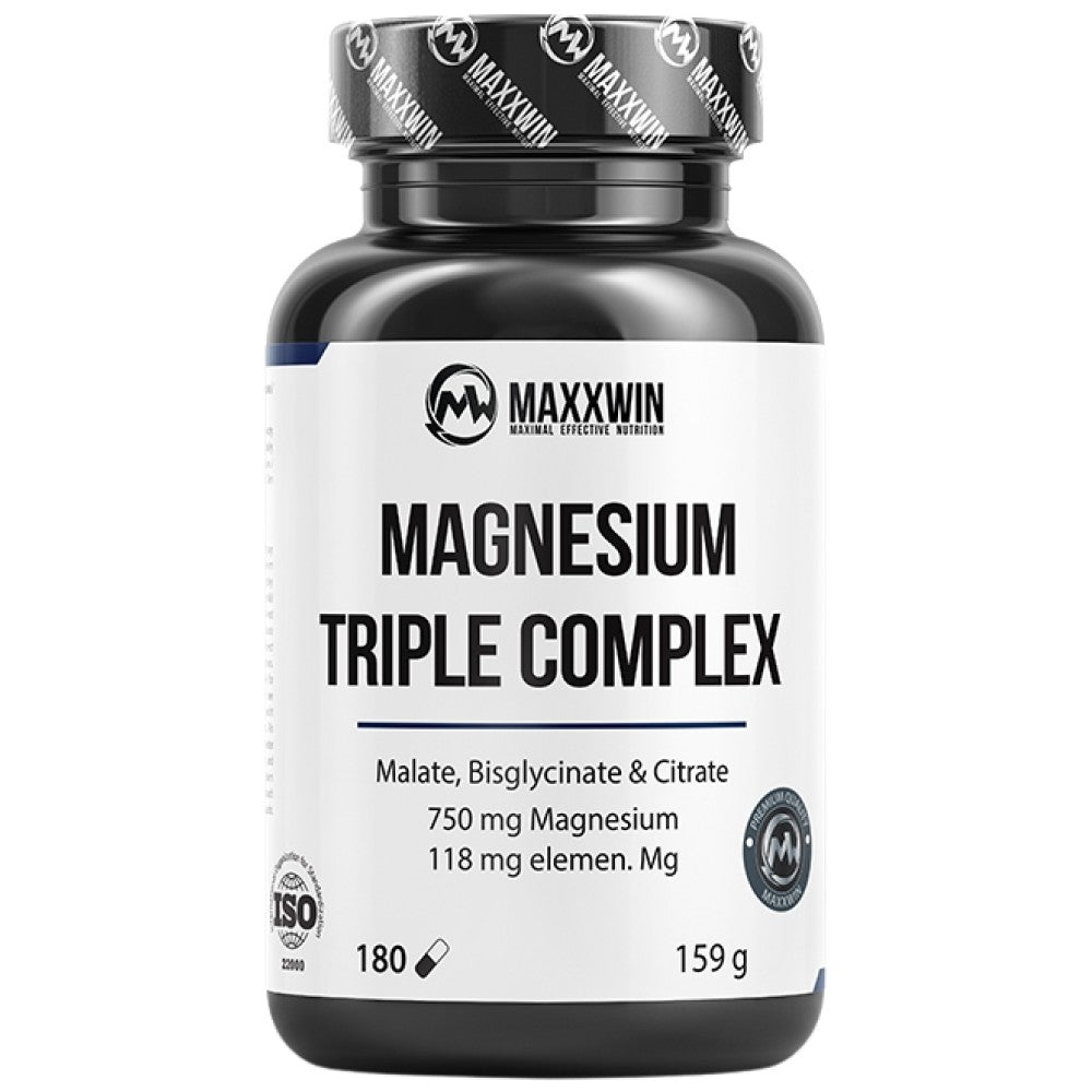 Trostruki kompleks magnezija | s malatom, bisglicinatom i citratom - 180 kapsula