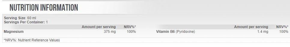 Magnezij + Vitamin B6 Shot/60 ml