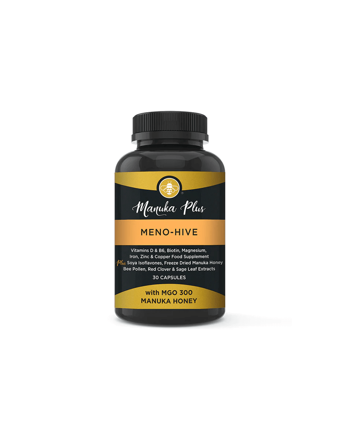 Manuka Plus Meno-Hive with MGO 300 - Manuka Honey - Formula za menopauzu s manuka medom MGO 300, 30 kapsula
