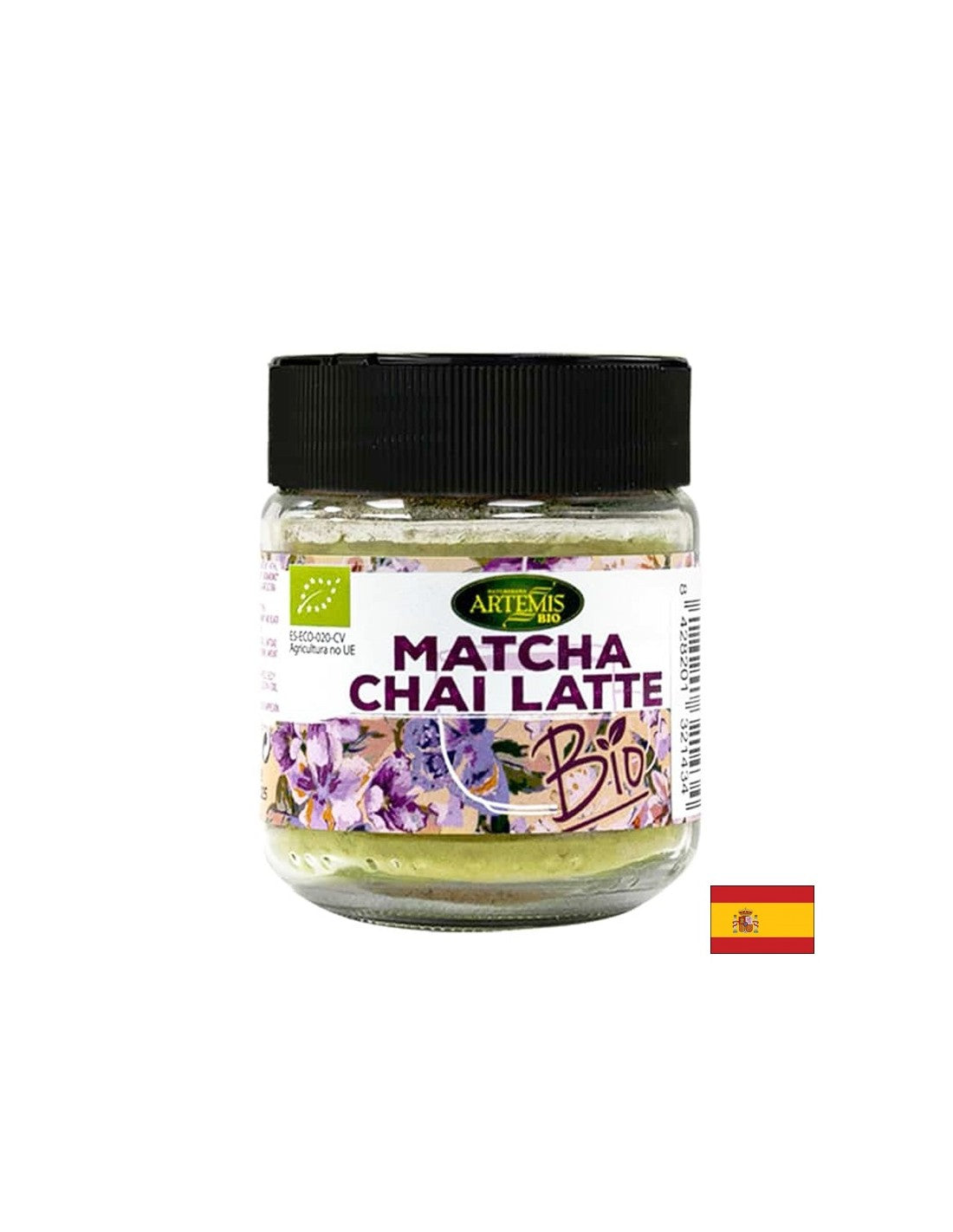 Za aromatiziranje pića - biljna mješavina Matcha Chai Latte - S matchom, muškatnim oraščićem i drugim organskim začinima, 60 g, prah
