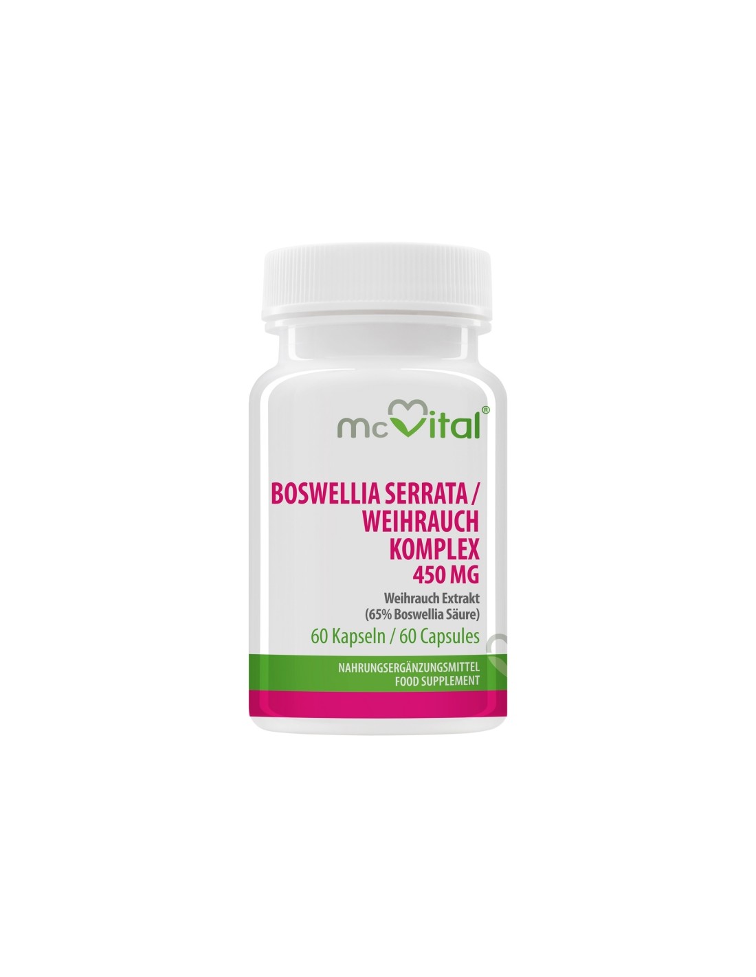 McVital Boswellia s MSM-om i vitaminom C - za probleme sa zglobovima, 60 kapsula