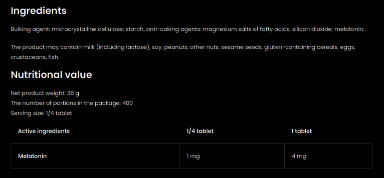 Melatonin 4k | Keep Sleep 4 mg 100 tableta