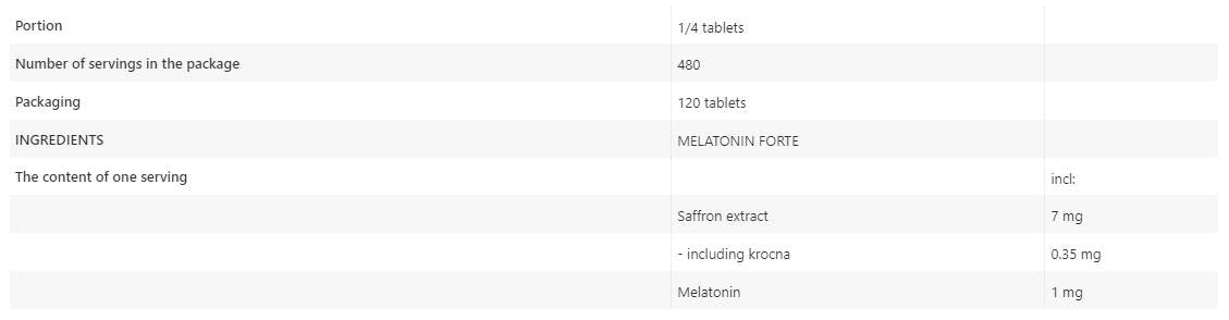 Melatonin Forte 4 mg 120 tableta