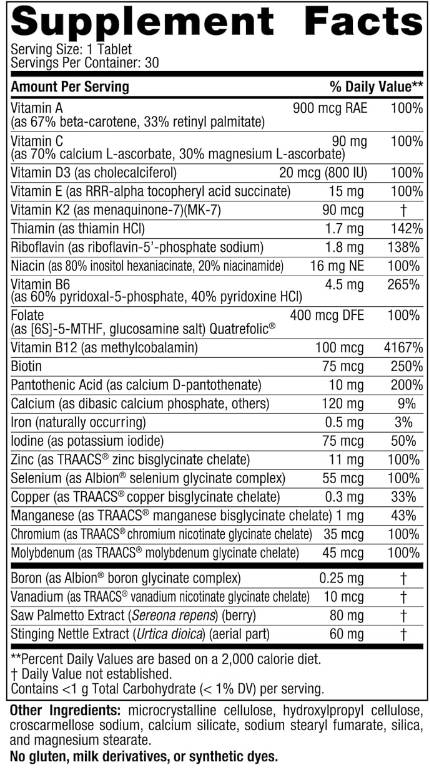 Multivitamin za muškarce jedan dan - 30 tableta