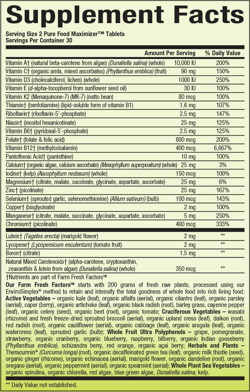 Muški multivitamini i minerali NON-GMO 60 tableta